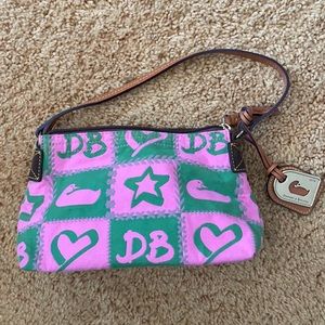 Pink and Green Dooney and Bourke Bag